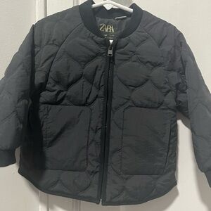 Zara Charcoal Bomber Jacket